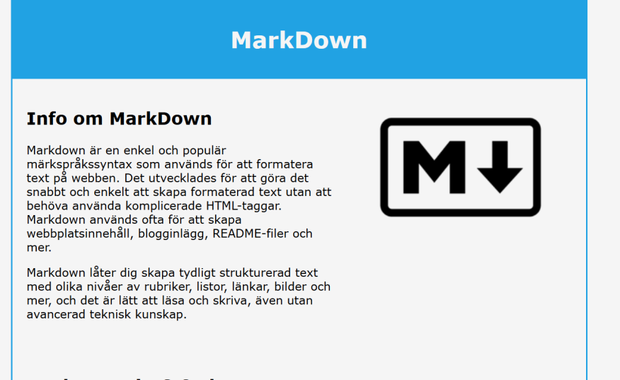 MarkDown Screenshot