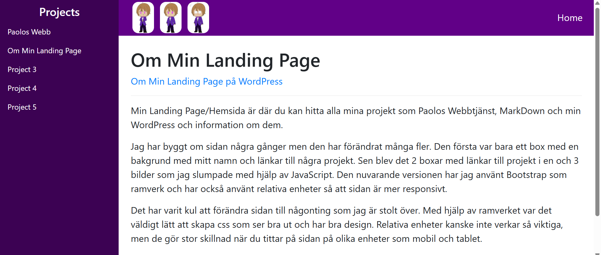 Landing Page Screenshot
